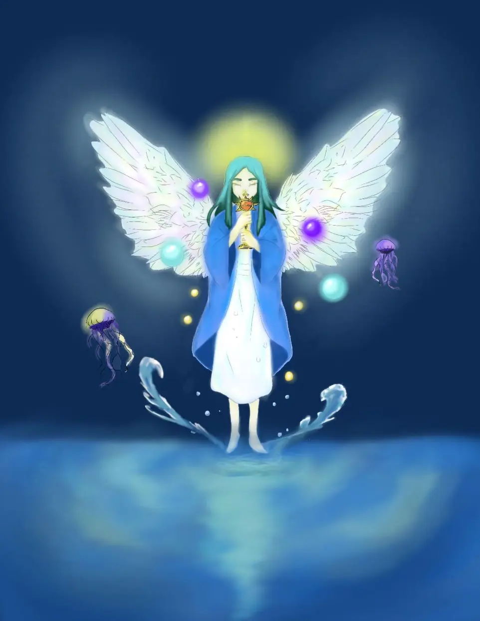 ilustración angelical